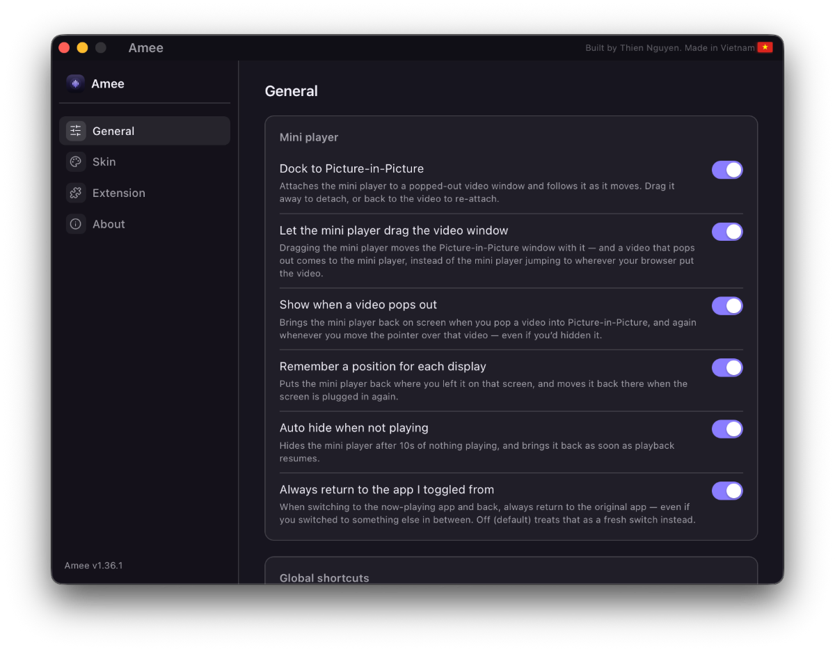 Amee screenshot