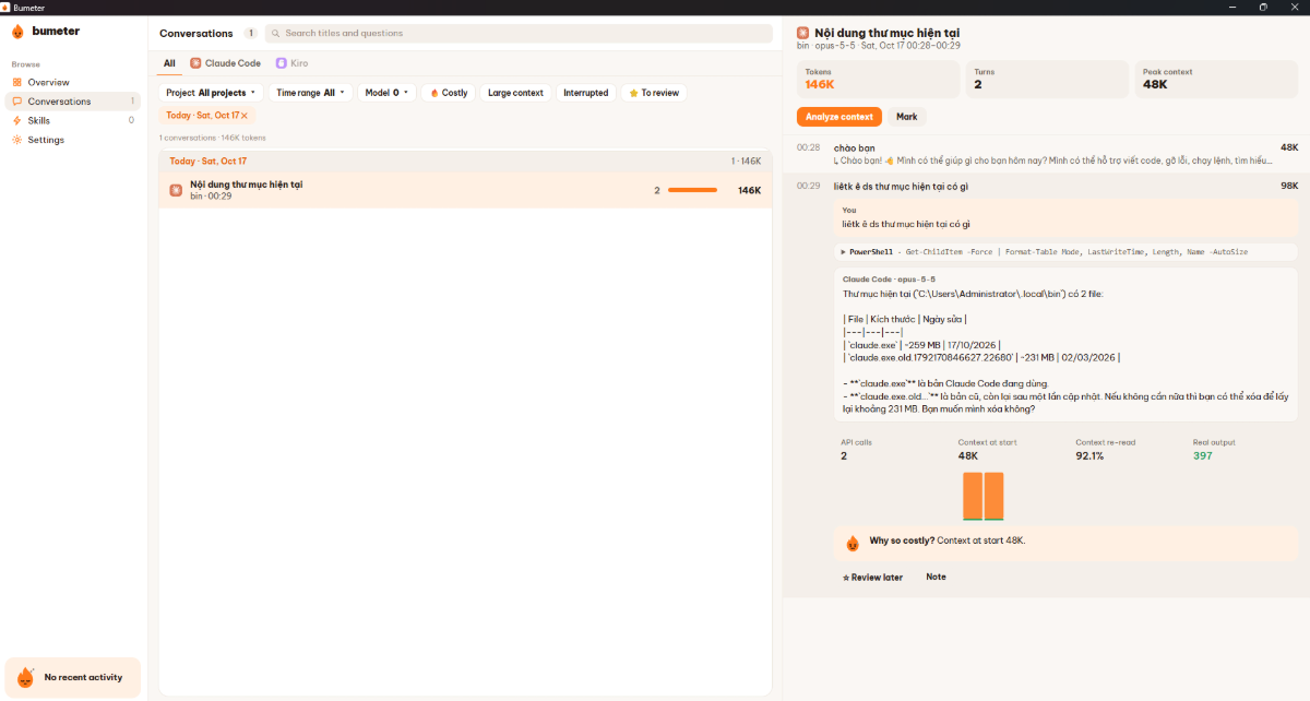 Bumeter screenshot