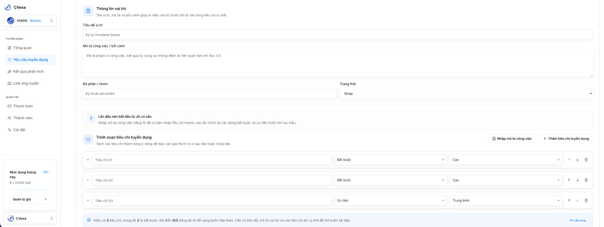 CVexa screenshot