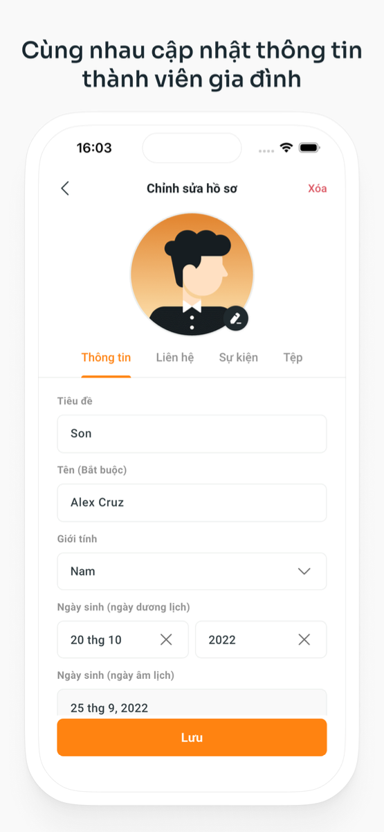 MyFamilyTree screenshot