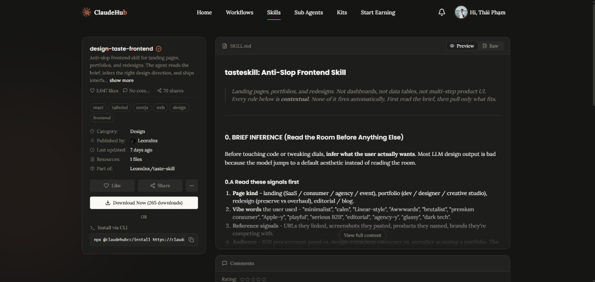 ClaudeHub screenshot