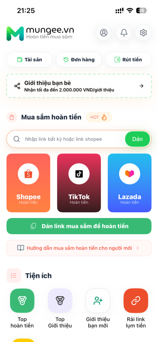 Mungee screenshot
