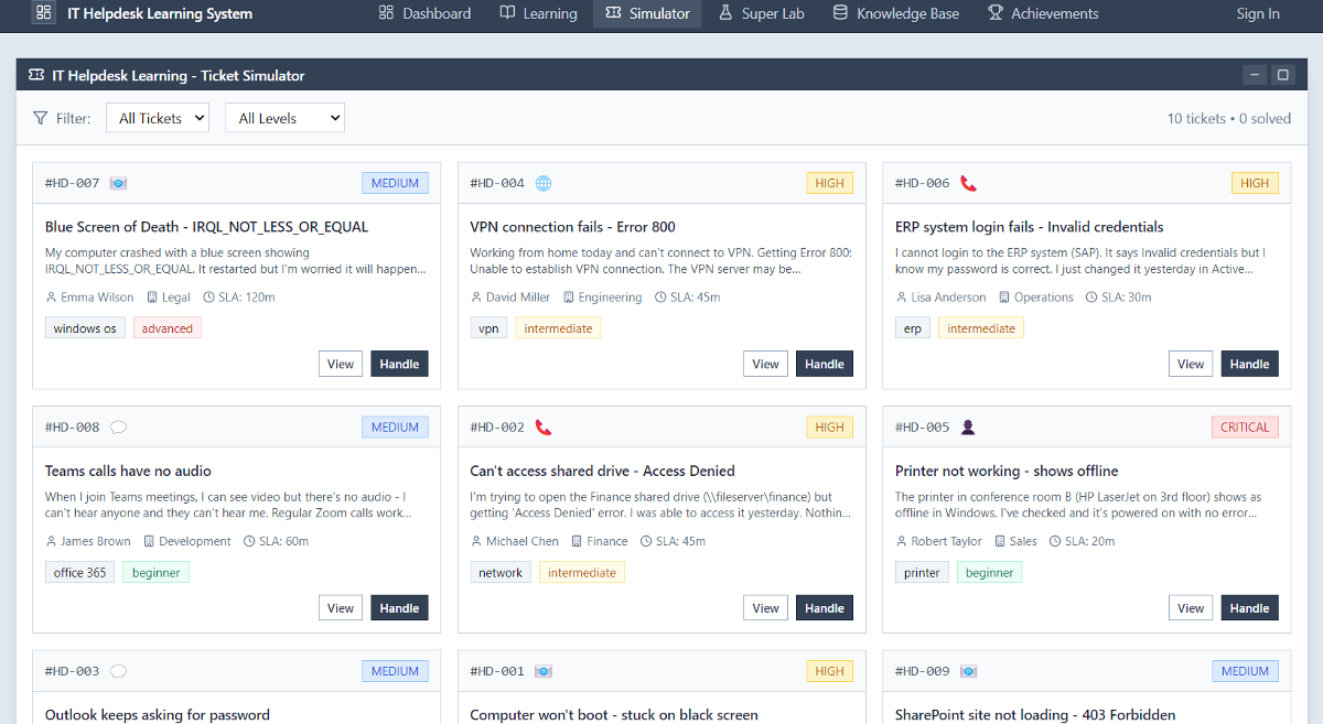 IT Support Mastery Suite screenshot