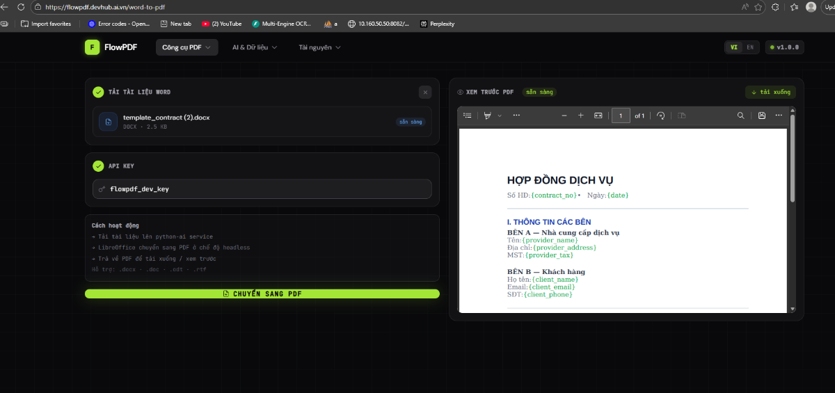 FlowPDF screenshot