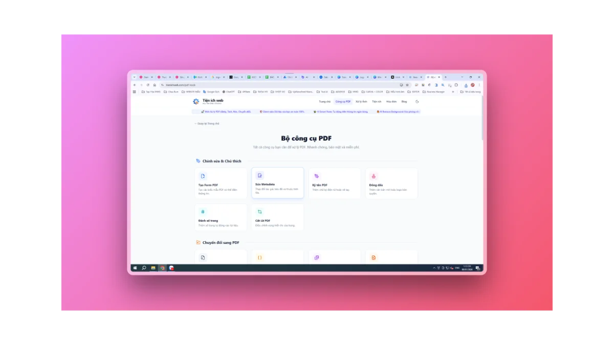 Tiện ích web screenshot