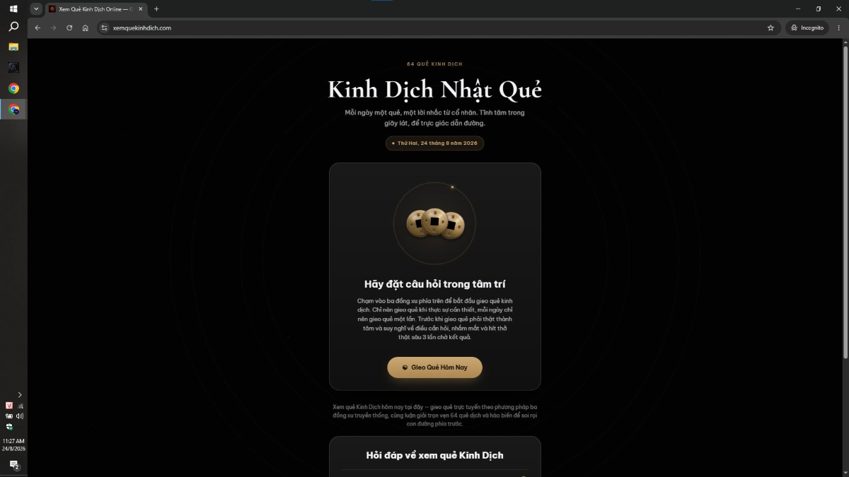 Xem Quẻ Kinh Dịch Miễn Phí screenshot