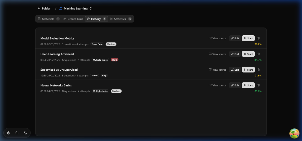 Quiz Generator screenshot