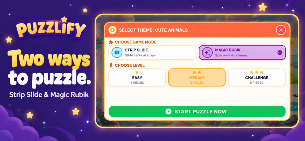 Puzzlify: Magic Rubik Puzzle App screenshot