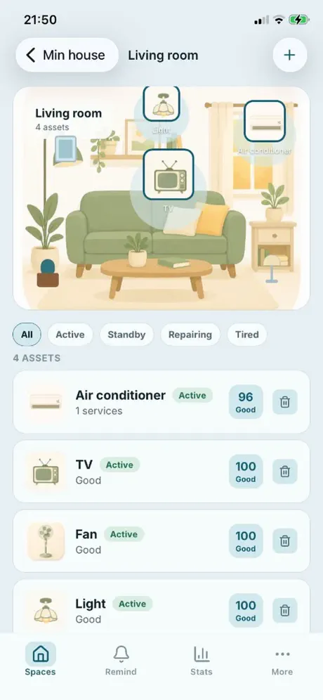 HomeLog screenshot