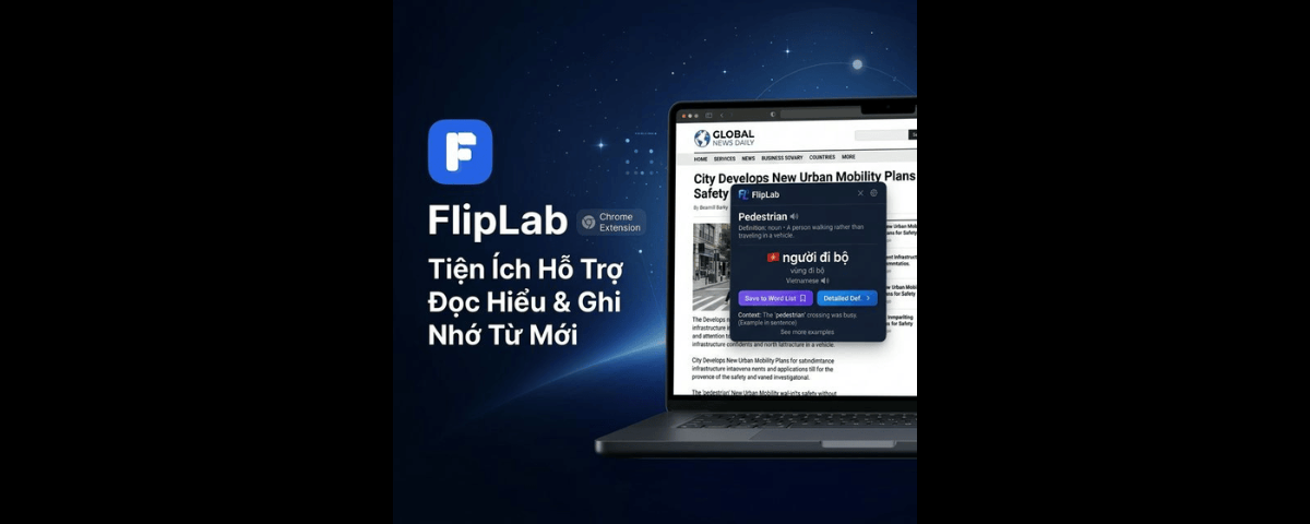 FlipLab Translator & Vocabulary Saver screenshot