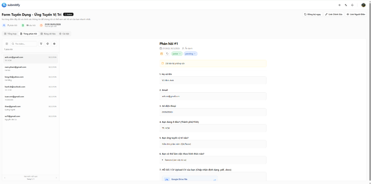 Submitify screenshot