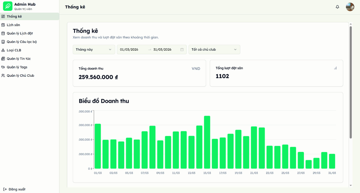 Sport Booking screenshot