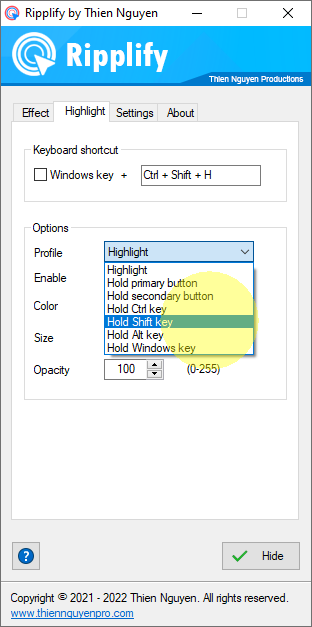 Ripplify screenshot