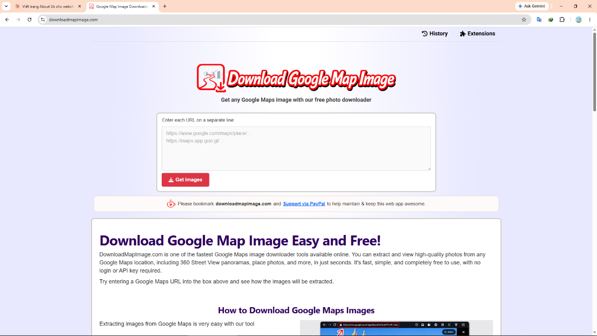 Google Map Image Downloader screenshot