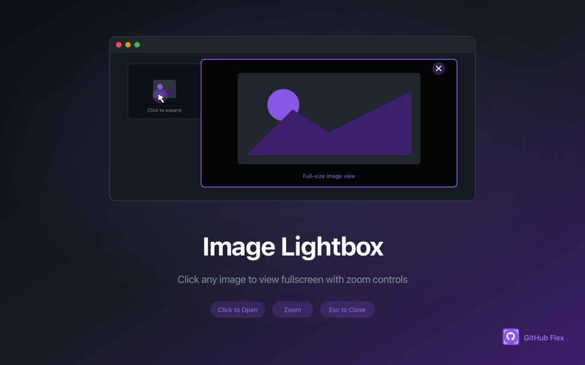 GitHub Flex screenshot