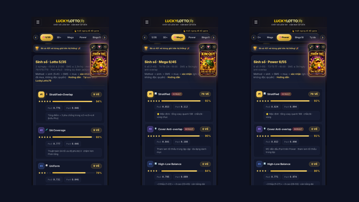 LuckyLotto79 screenshot