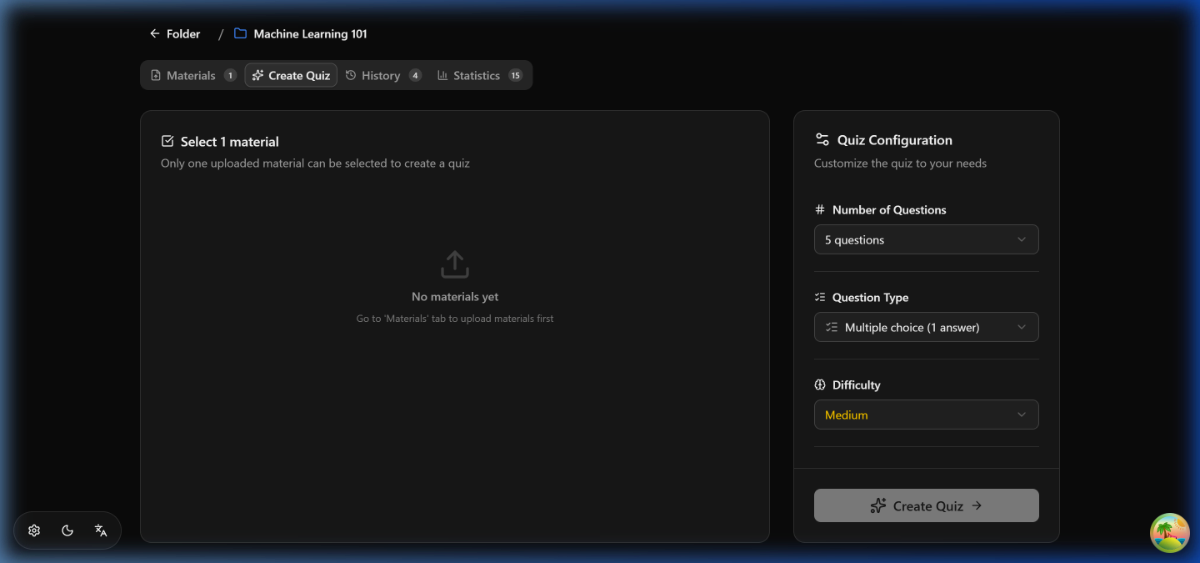 Quiz Generator screenshot