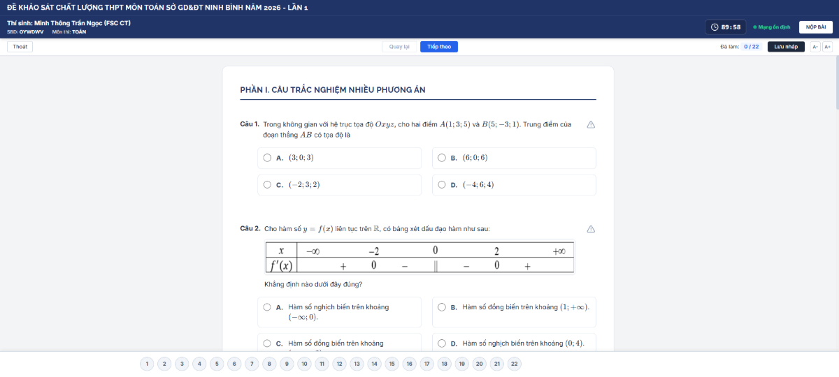 Trạm Luyện Đề screenshot