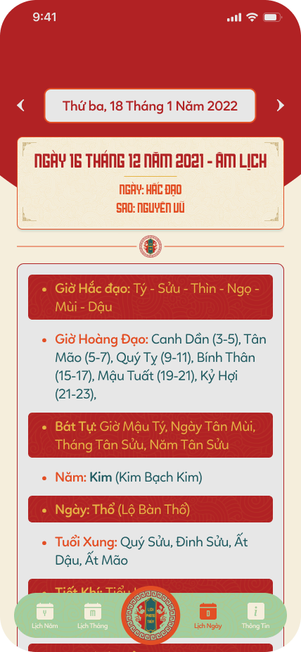 Lịch phong thuỷ screenshot
