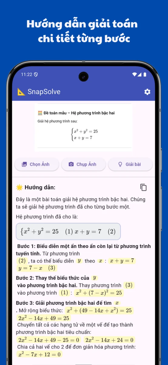 SnapSolve screenshot