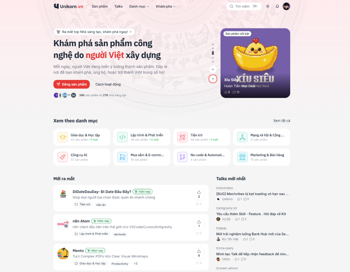 Unikorn.vn screenshot