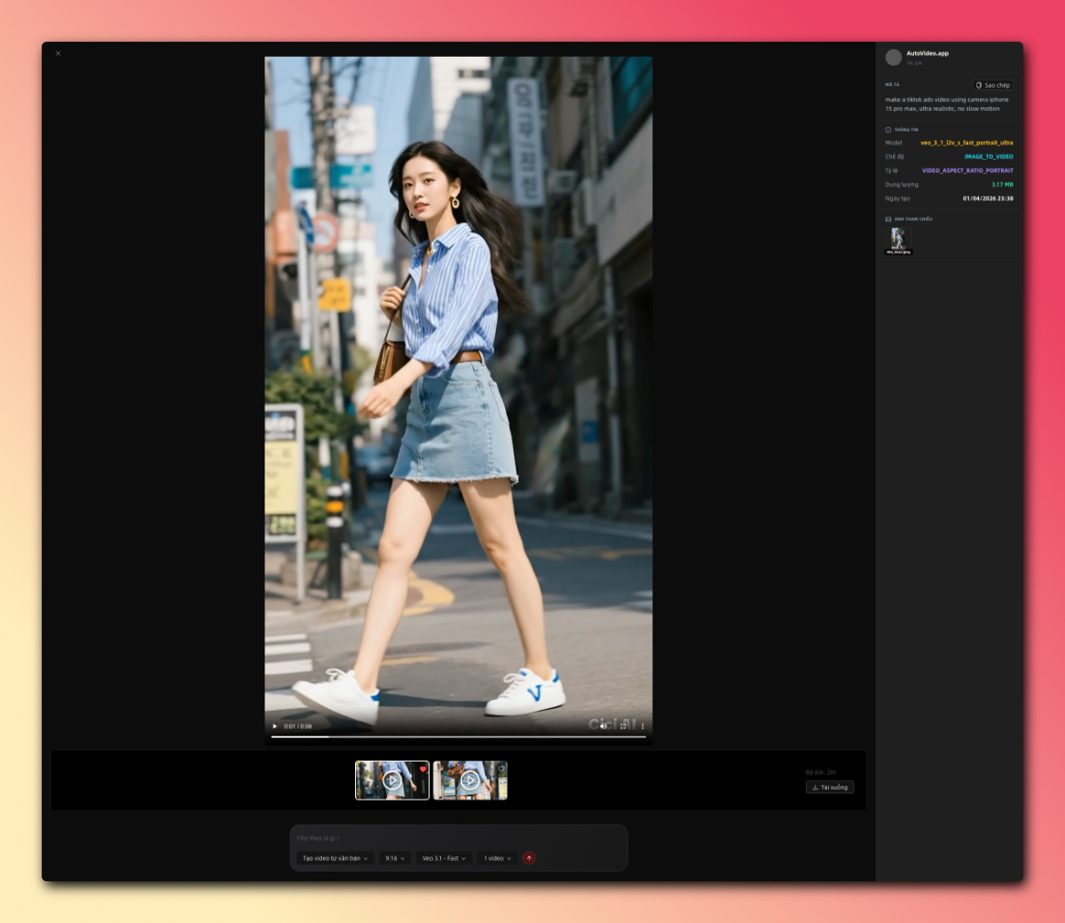 AutoVideo.app – Nền tảng Video AI screenshot