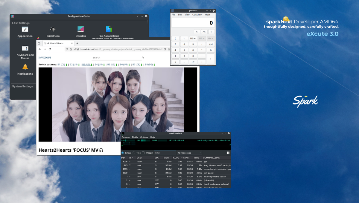 Spark Linux screenshot