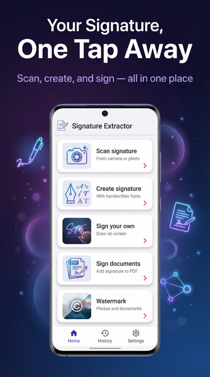 Signature Extractor screenshot