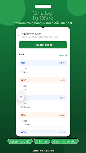 Ghi Điểm Thi Đấu screenshot
