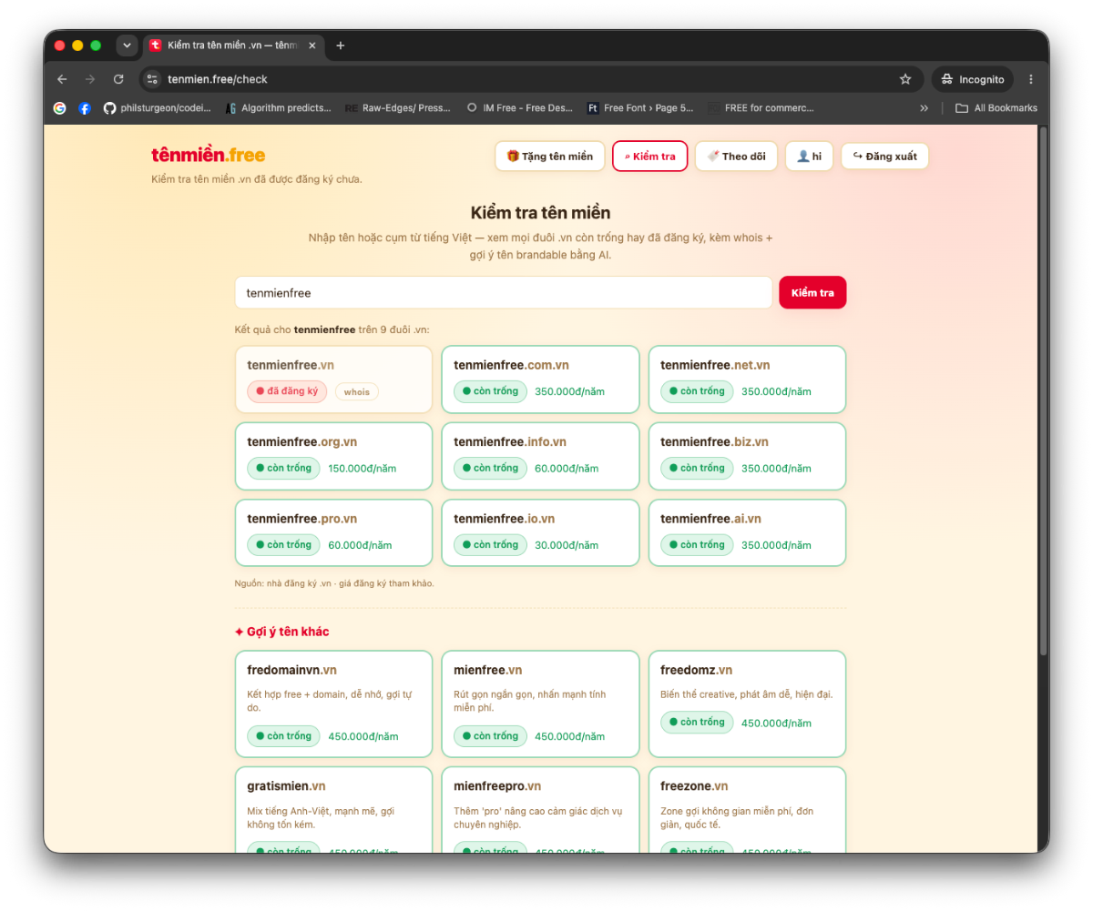 tênmiền.free screenshot