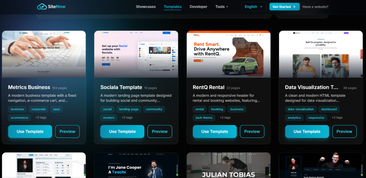 SiteNow screenshot