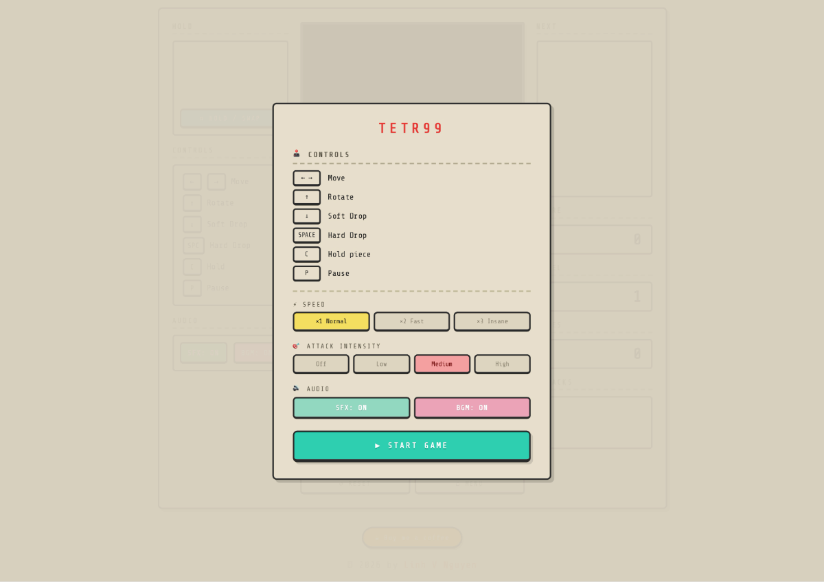 TETR 99 screenshot