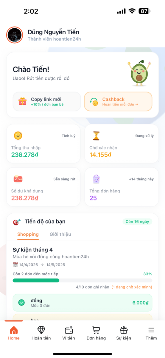 hoantien24h screenshot