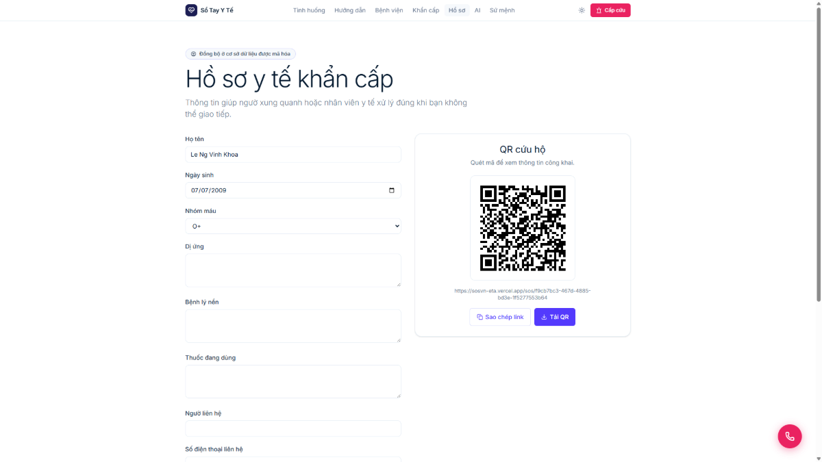 Sổ Tay Y Tế Khẩn Cấp screenshot