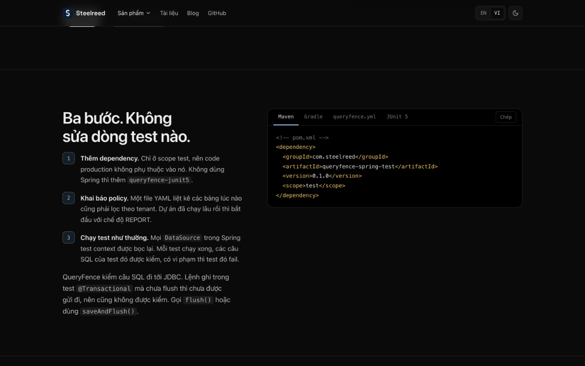 QueryFence screenshot