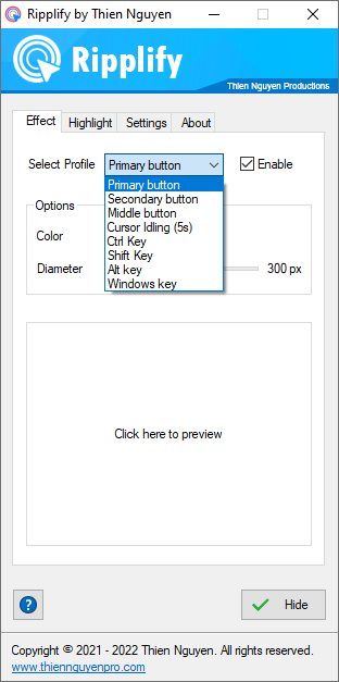 Ripplify screenshot