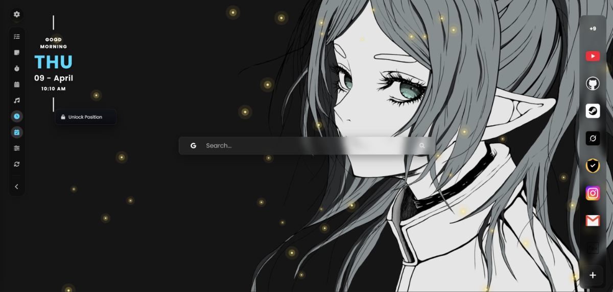 Zero Startpage screenshot