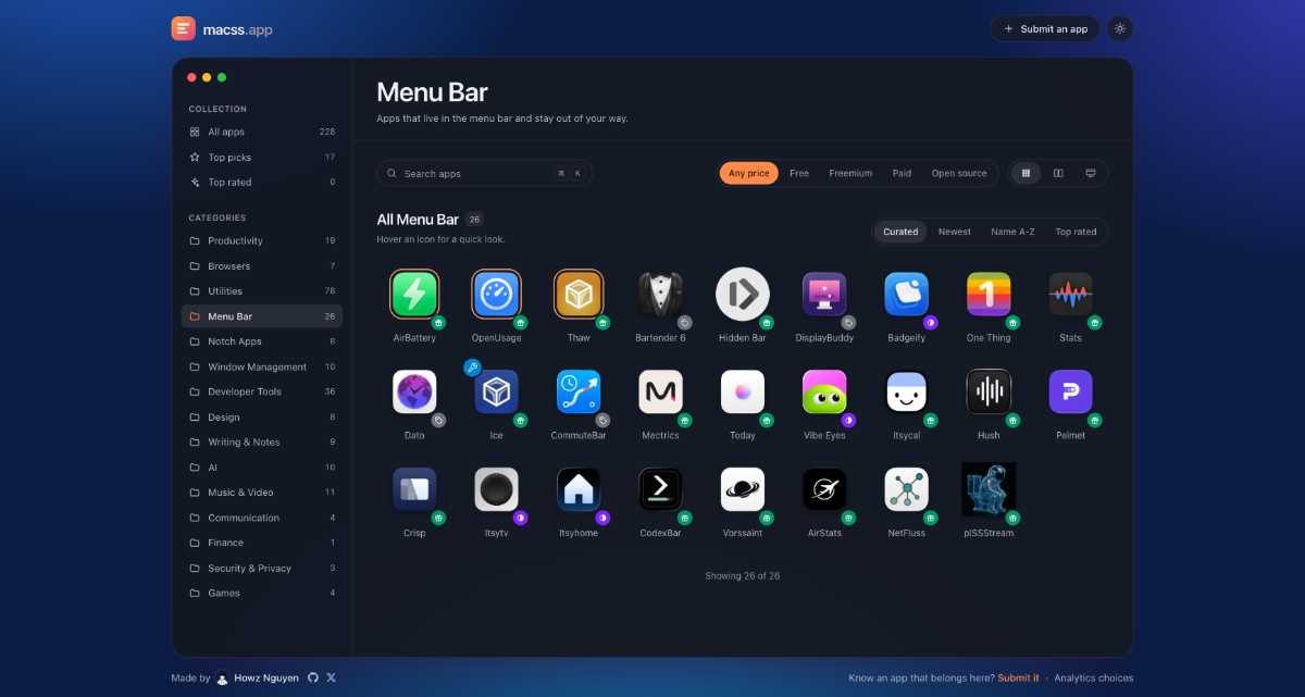 macss screenshot
