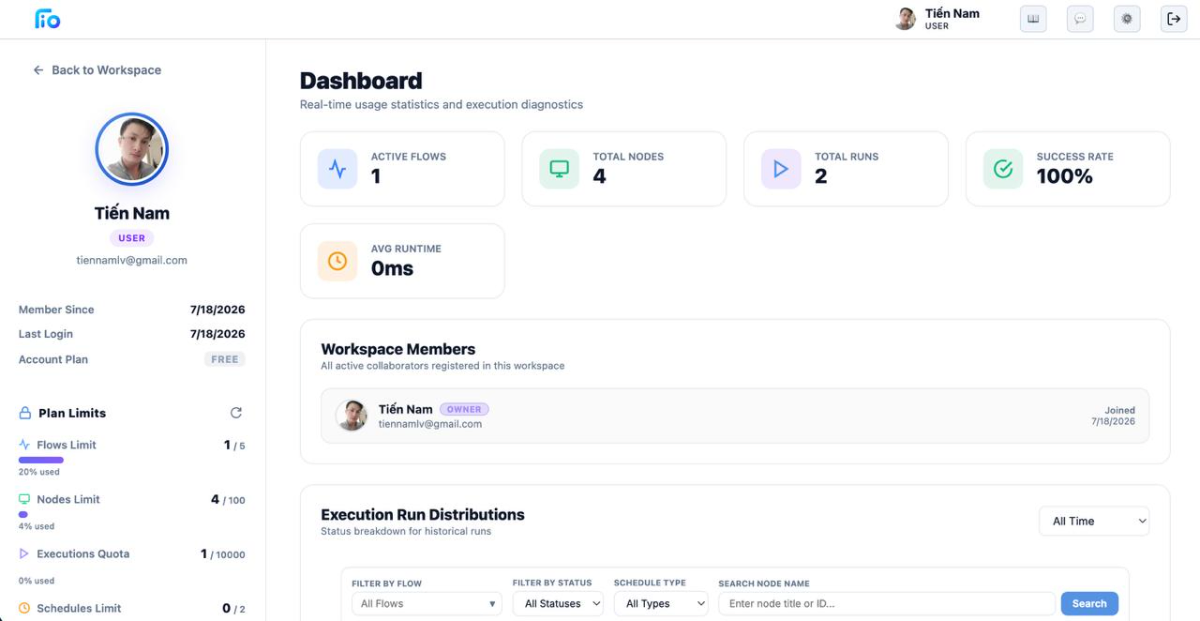 TryFio screenshot