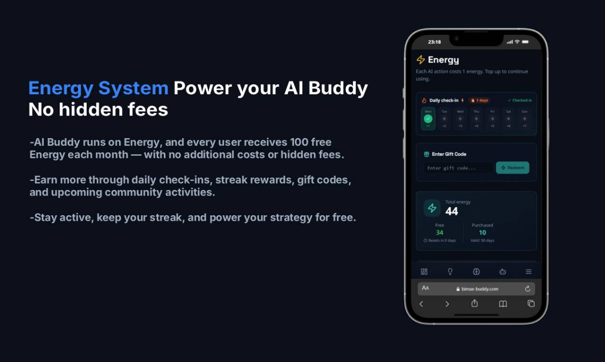 Bimax Buddy screenshot