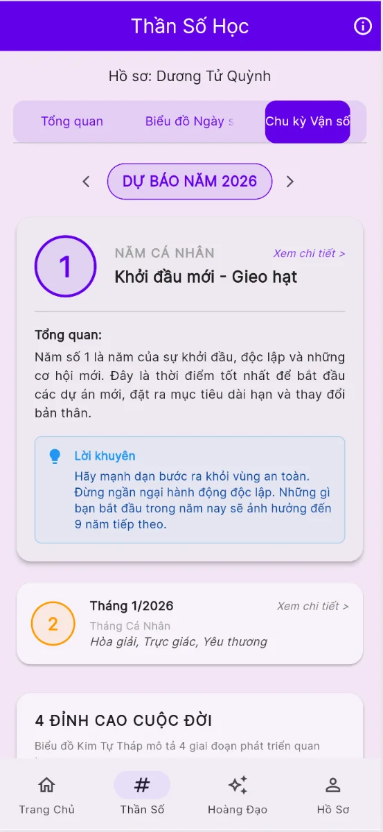 MỆNH LÝ SỐ screenshot