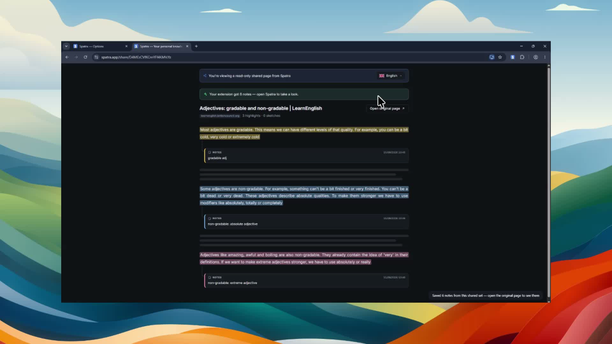 Spatra screenshot