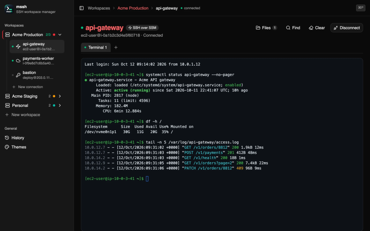 mssh screenshot