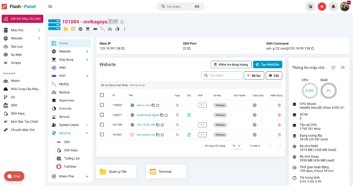 FlashPanel screenshot
