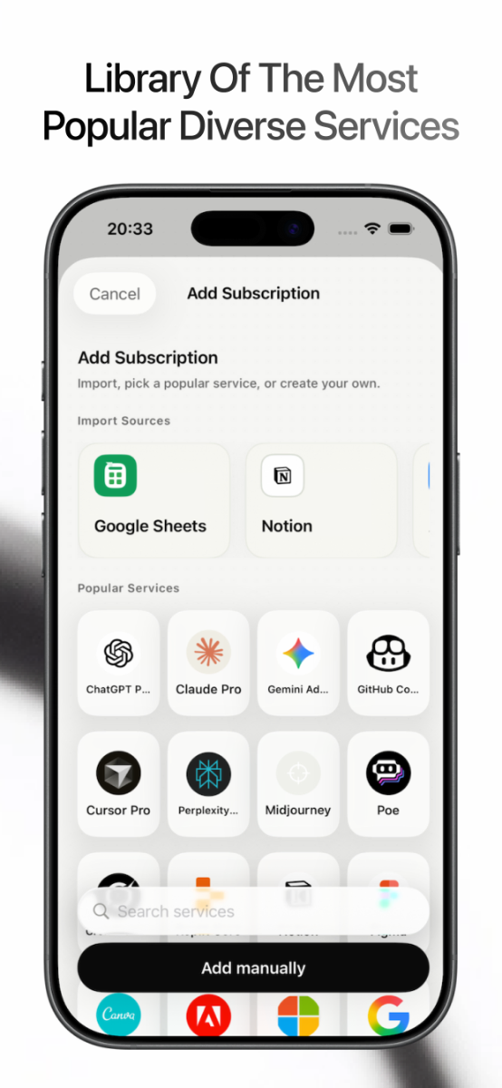 Savmo : Subscription Manager screenshot
