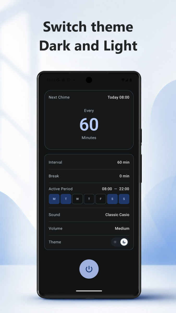 Hourly Chime: Custom Interval screenshot