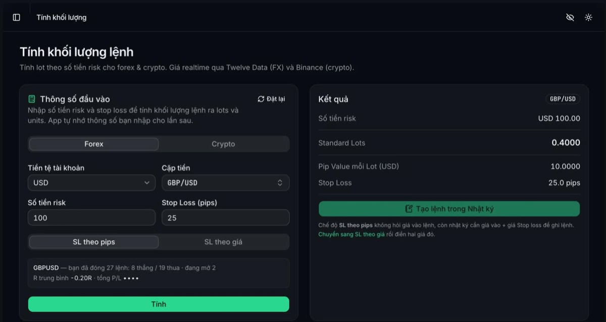 Nhật Ký Trade screenshot