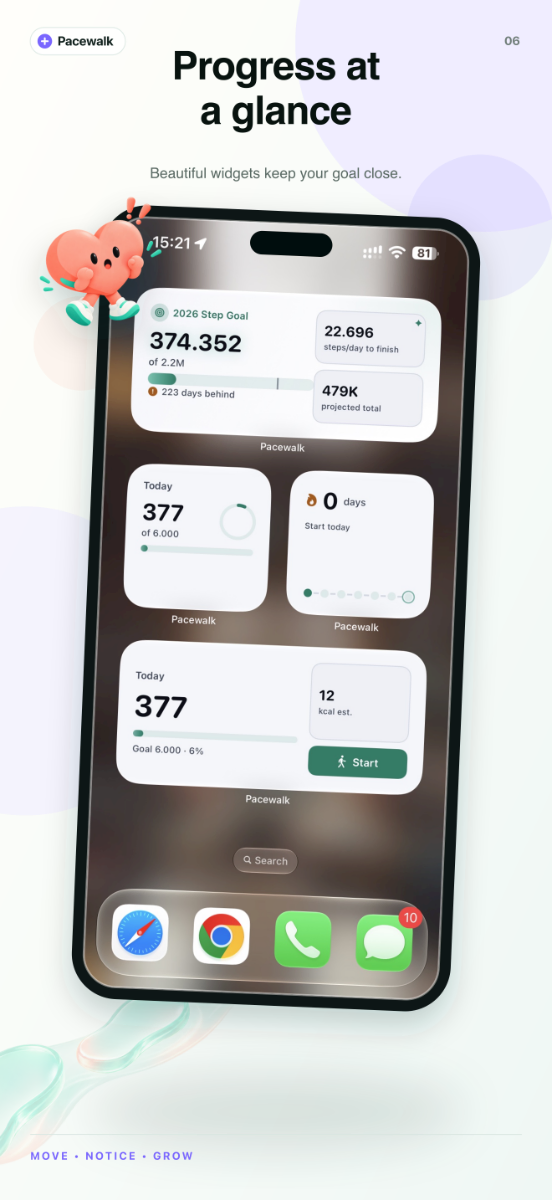Pacewalk App screenshot