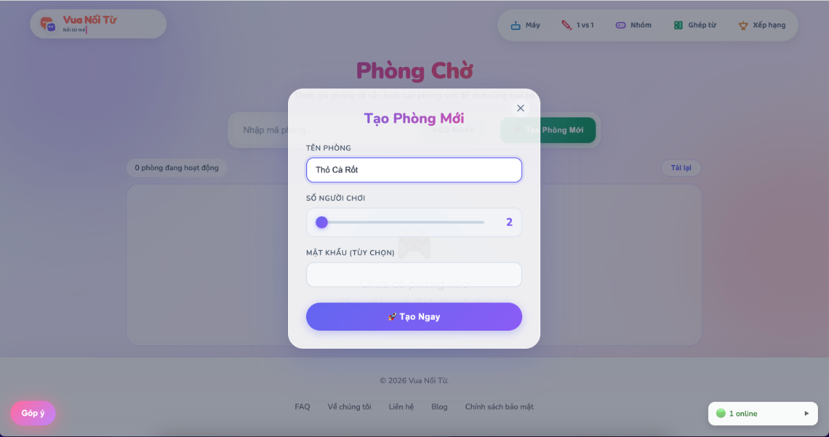 Vua Nối Từ screenshot