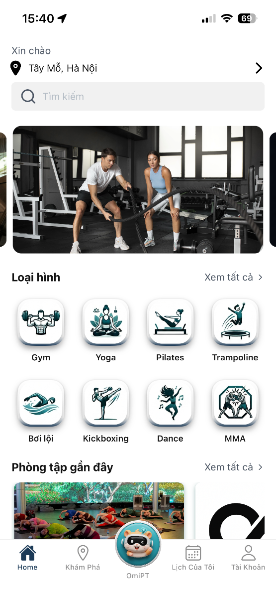 OmiFit screenshot